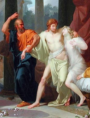 Baron Jean-Baptiste Regnault Socrate arrachant Alcibiade du sein de la Volupte China oil painting art
